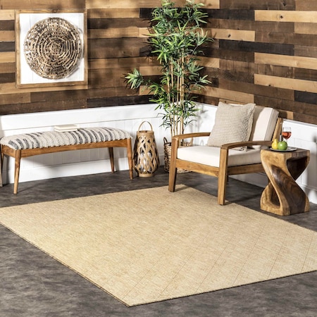 Nuloom Ray Diamond  Indoor/Outdoor Area Rug 8ft x 10ft GBCB62A-8010